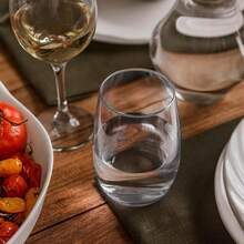 Juego de 12 vasos de vidrio transparente de Dubái, elegante para restaurante, fiesta, té helado, cerveza, jugo, cóctel, limonada (350ml 12) - 480 ml 12 - Ver 5