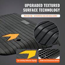 Upgraded Rubber Threshold Ramp, 3 Inch Lift Door Ramp With 1 Channel, Natural Rubber Car Ramp With Non-Slip Textured Surface, 33069 Lbs Load Capacity Curb Ramp For Wheelchair And Scooter - 3 Pulgadas - View 4