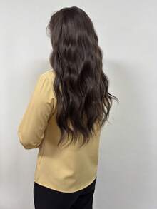 Áo sơ mi nữ thiết kế thanh lịch, mang phong cách Hồng Kông trưởng thành, thích hợp cho mùa xuân. - Rượu sâm banh - Xem 4