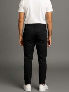 Men's Premium Slim Sport Twill Pants - Black - View 2