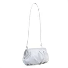 Women's Small Cloud Bag Gold Color Shoulder Strap Party Club Wedding - 白色 - View 3