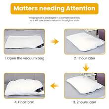 2 Pillows - Household Pillows - Bed Pillows, - 白色 - 查看 4