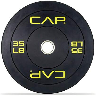 CAP Barbell - Juego de discos y pesas olímpicas de goma