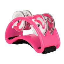 Vibrant Dual-Row Foot Tambourine - Perfect For Drum Accompaniment & Percussion, Durable ABS Material, Available In Multiple Colors (Green, Blue, Pink, Yellow, Red) - Ideal For Students & Drummers - Multicolor - View 9