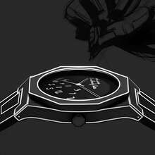 Lightweight Polycarbonate Case High Tech Watch Classic Simple Silicone Strap Men's Quartz Watch Fashion Style Clock