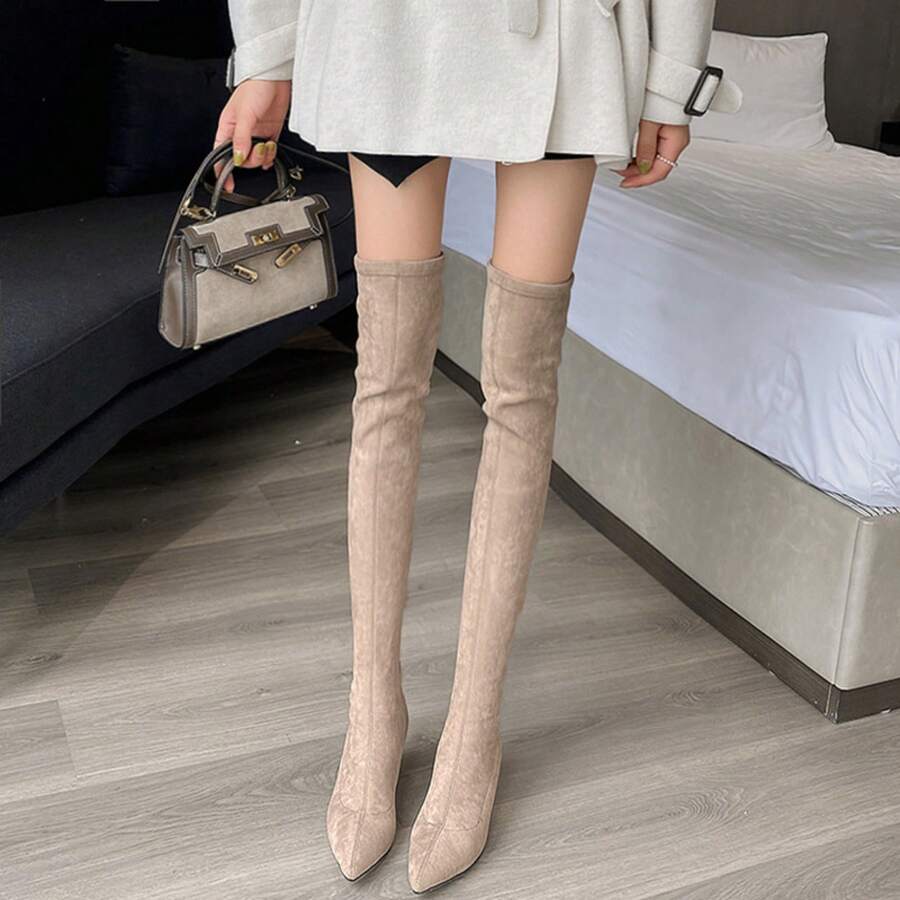 Women Pant Boots - Black - View 1