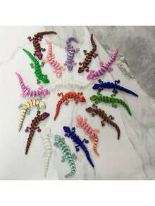Three-Dimensional Gecko Set 3D Printing Decoration Creative Animal Theme Novel Toys Festival Gifts Simple Novel Decoration - Multicolor - View 3