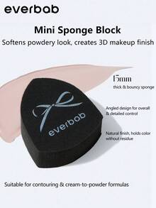 Everbab 6pcs Pink Bow Mini Makeup Puff Set,Cheap,Stocking Stuffers,Makeup,Makeup Tools,Cheap Stuff,Gifts,Gifts For Women,Christmas Gifts