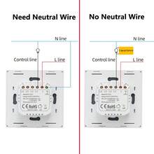 ChevoLink ١/ ٢/ ٣/ ٤ مجموعة مفتاح إضاءة منزلية لاسلكي عبر واي فاي ويعمل مع أليكسا AC220-240V بدون سلك محايد/مع سلك محايد مناسب للاتحاد الأوروبي
