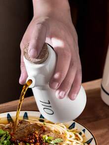 Nordycka minimalistyczna ceramiczna butelka na sos sojowy z uszczelką, butelka na ocet, butelka na przyprawy, dekoracja domu w stylu japońskim, artykuły kuchenne, olej, ocet, pojemnik