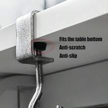 3 pezzi Ganci portatili per borsa da scrivania, ganci per borsa da studente in classe, ganci per cartella da scrivania, ganci laterali per scrivania, design antiscivolo, ganci rimovibili per scrivania, alta capacità di carico, forniture per scuola, casa e ufficio