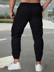 Herren Outdoor Sport Zugband Hose, lässige Mode Cargo Hose, Herbst/Winter