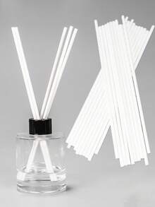 100pcs Odor Eliminating & Long Lasting Fragrance Diffuser Rattan Sticks, Scented Fiber Sticks For Indoor Use