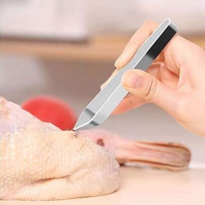 1pc Fish Bone Tweezers For Grilling, Seafood Removal Tongs, Barbecue Tools, Salad.