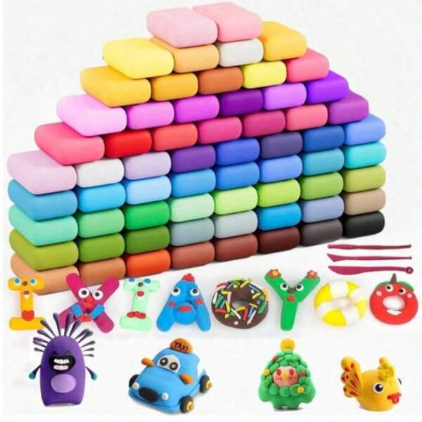 12/24/36/48 Colori Slime Soffice Schiuma Squishy Antistress Squeeze Pasta Modellabile Colorata