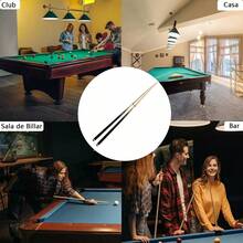 2 Tacos Billar De Maple Palos Snooker Desarmable Profesional