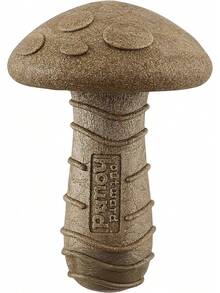Outward Hound Dogwood Mushroom Durable Dog Chew Toy, Peanut Butter Scent, Medium - 1 - 查看 1