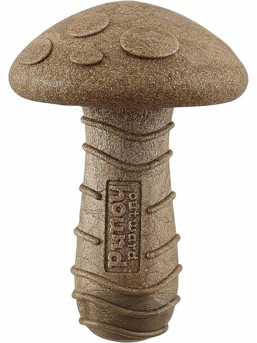 Outward Hound Dogwood Mushroom Durable Dog Chew Toy, Peanut Butter Scent, Medium - 1 - 查看 1