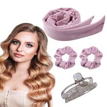 4pcs No-Heat Hair Curler Headband Clip Set, Slouchy Bowknot Long Hair Band Curling Waver Styling Tool For Big Waves, Hair Curlers, Curly Hair Brush, Rollers, Curly Hair Products, Curler, Rollers For Hair Curl, Curly Hair Tools, Hair Rollers, Curly Hair, Heatless Curl, Heatless Curls, Hair Curler, Barber, Hair Tools, Hair Products, Hair Curlers, Rollers