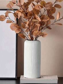 1 pièce Vase en plastique composite incassable, vase de table simple de 7,8 pouces de haut pour fleurs séchées, décoration de fleurs artificielles, décoration de maison, décoration de bureau, convient pour centres de table de mariage, décoration de pièce, vase à fleurs, vase en verre