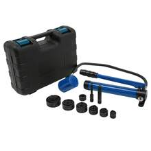 YUNRUX Hydraulic Hole Punch Set, Manual Hole Punch Set, Hand Pump Hole Punch Set With 6 Punches