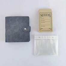 1set Seed Storage Organizer With 50 Envelopes Garden Seeds Storage Box Durable Sealing Seeds Envelope For Vegetable Seeds Storage