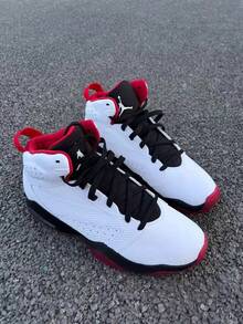 Nike Men's Jordan Lift Off Synthetic Leather Simple And Versatile Shock-Absorbing, Non-Slip And Wear-Resistant Mid-Top Retro Basketball Shoes - Red and White - View 8