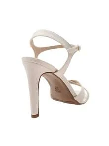 Sandália Salto Fino 9cm Frente Cruzada Festa Casual tiras