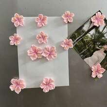 12pcs Pink Sakura Refrigerator Magnets, Cute Decorative Magnets, Office Stickers, Fridge Magnets Suitable For Office Whiteboards, Storage Cabinets, Dishwashers, Kitchen Decor, Home Decor, Valentine's Day Gift Gifts Birthday Graduation - Nhiều màu - Xem 3