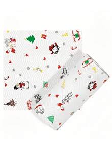 Weihnachts-Küchenpapier, dreischichtige verstärkte Rolle, Einweg-Küchen-Reinigungspapier für Trocken- und Nassreinigung, Einweg-Küchentücher, waschbare Trocken- und Nassreinigungsutensilien, zufällige Stilauswahl, Weihnachts-Haushaltsreinigungsutensilien, Weihnachtsgeschenke, Weihnachts-Dekorationspapierhandtücher