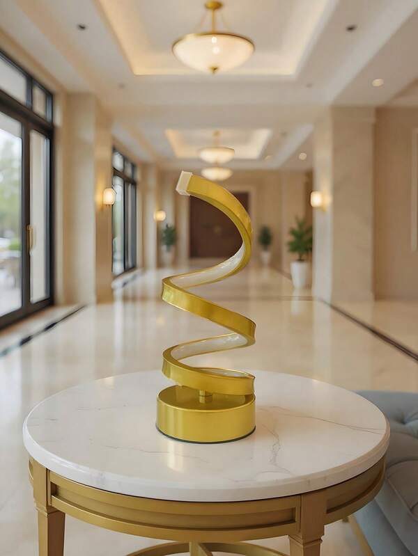 1pc Classic Retro Creative Desk Lamp - Triple Spiral Adjustable LED Arm, Soft Warm Lighting, Multifunctional Space-Saving Design, Suitable For Room Decor, Bedroom, Study, Living Room, Ideal Valentine's Day Gift For Boyfriend, Girlfriend, And Family