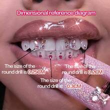 1 Set/35 piezas Juego de joyería para dientes con diseño de mariposa, decoración elegante y brillante para dientes para uso diario, fiestas y regalos (Sin pegamento, con caja)