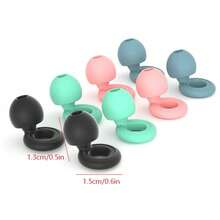 1set Noise Cancelling Sleep Ear Plugs For Adults - Flexible Silicone, Ultra Comfortable & Reusable For Nightly Use, Travel & Relaxation - Multicolor - View 6