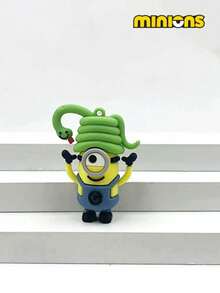 Minions 1 Pack/12 Sets Minions 12 Chinese Zodiac Series Keychains Cute Cartoon Doll Pendants PVC Soft Rubber Material Creative DIY Decorations Suitable For Family, Colleagues, Sisters, Girlfriends, Holiday Gifts, Party Gifts