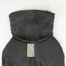 可调节狗狗外套，适合小型犬和中型犬 - 反光羊毛衬里、牵引绳孔、可调节扣环、项圈，让宠物保持温暖