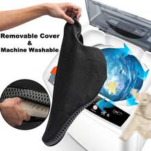 Universal Memory Foam Car Cushion For Driving Seat Adult Driver Wedge Booster - Black - View 10