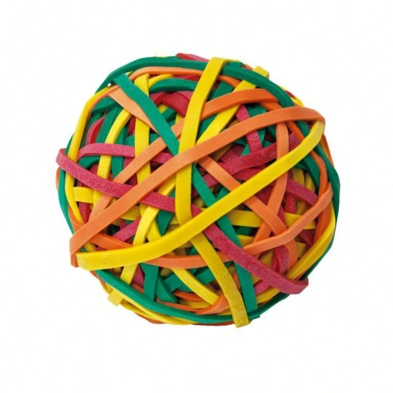 campus Gomas Elásticas Plus Office Formato Bola de Colores 105gBola de 105 gramos de anillos de goma - 5 unidades 5uds - Multicolor - Ver 1