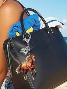 Pandantiv fermecător cu cal, breloc acrilic - cadoul perfect pentru iubitorii de cai - pandantiv rucsac, accesorii pentru genți, 2D - utilizare zilnică, accesorii multifuncționale pentru chei auto, pandantiv auto decorativ acrilic, breloc cu desene animate drăguțe cu cal, decorare geantă, pandantiv cu cataramă cu homar, model drăguț de cal, pandantiv pentru căști, pandantiv cu cochilie de telefon mobil - perfect pentru chei auto, interiorul mașinii, competiții ecvestre, pasionați de cai - cadou de ziua de naștere.