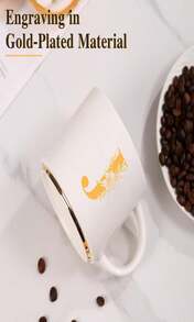 Personalized Ceramic Letter Coffee Mug For Men,(A-Z)Custom Mug Cool Gold Monogram Initial Tea Cup,Unique Gifts Idea For Wife Father Grandpa Boyfriend Friend Friendship(J)