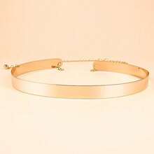 1pc Women's Fashion High-End Metal Waist Belt
