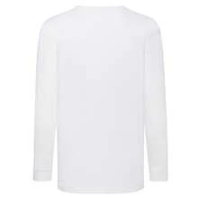 Fruit of the Loom Childrens/Kids Valueweight LongSleeved TShirt (White) - 白色 - 查看 2