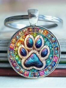 Attractive Retro-Style Colorful Fingerprint Keychains, Featuring Convex Round Glass Material Keychains, Can Be Used For Car Decoration And Are Suitable For Both Men And Women. They Are Suitable For Occasions Such As Weddings, Birthdays, Graduation Ceremonies, Christmas, Holiday Parties, Creative Anniversary Gifts, Etc.