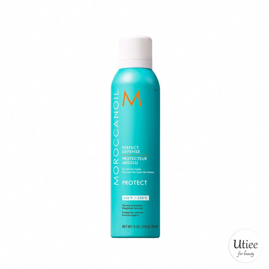 Moroccanoil® Perfect Defense Heat Protectant Spray – Weightless, No-Hold Formula With Argan Oil & Vitamins To Protect Hair From Heat Up To 450°F / 230°C, Hydrates, Strengthens, And Adds Shine For All Hair Types