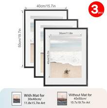 1 Máy Tính Màu Đen Hiện Đại Hình Khung Ảnh Nhôm Đơn Giản Với Kính Cho Nghệ Thuật Treo Tường Gắn In Trang Trí Nhà - màu đen - Xem 16