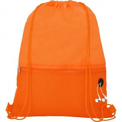 Bullet Oriole Mesh Drawstring Bag (Orange)