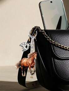 Pandantiv fermecător cu cal, breloc acrilic - cadoul perfect pentru iubitorii de cai - pandantiv rucsac, accesorii pentru genți, 2D - utilizare zilnică, accesorii multifuncționale pentru chei auto, pandantiv auto decorativ acrilic, breloc cu desene animate drăguțe cu cal, decorare geantă, pandantiv cu cataramă cu homar, model drăguț de cal, pandantiv pentru căști, pandantiv cu cochilie de telefon mobil - perfect pentru chei auto, interiorul mașinii, competiții ecvestre, pasionați de cai - cadou de ziua de naștere.