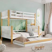 Kids Bedding Accessories - White+Natural + Solid Wood+MDF + 120cm*200cm - View 10