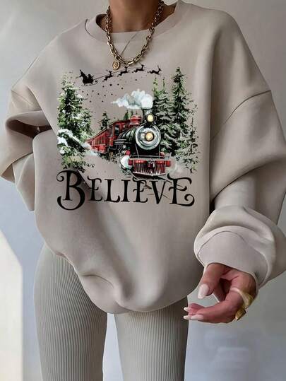 Moletom Polar Express, Presente de Natal, Moletom Fé Natalina, Feliz Natal