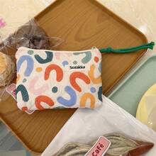 1个卡通花朵化妆包，可装口红，女士化妆包，小型便携化妆盒，女士旅行包，铅笔盒，大容量化妆刷收纳袋，旅行洗漱包，铅笔袋化妆包，化妆包，洗漱包，旅行必备，邮轮必备，度假必备，男女旅行收纳盒，节日必备，女士礼物 - 彩色 - 查看 14