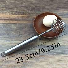 不锈钢球弹簧打蛋器，手持黄油搅拌器鳄梨土豆捣碎器手动打蛋器，搅拌机，厨房烘焙工具 - 彩色 - 查看 3